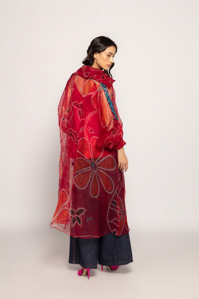 Saaksha & Kinni Abstract Shaded Print Camisole indian designer wear online shopping melange singapore