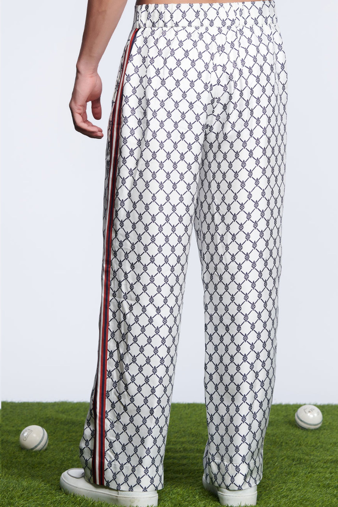 Shantanu & Nikhil Menswear SNCC Twill Silk Trousers designer wear online shopping melange singapore