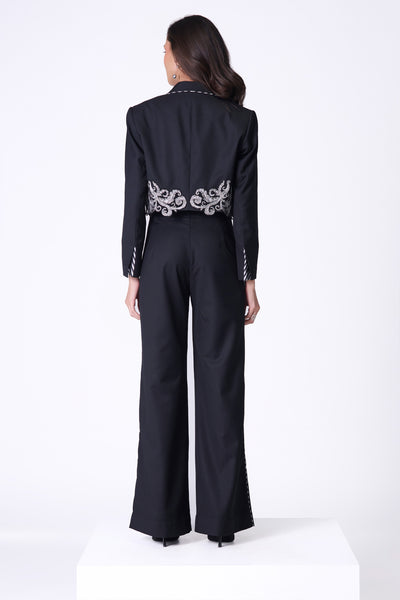 Shantanu & Nikhil Baroque Printed Jacket indian designer wear online shopping melange singapore