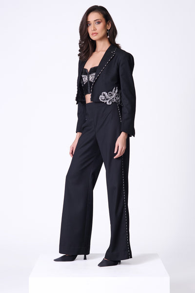 Shantanu & Nikhil Baroque Printed Jacket indian designer wear online shopping melange singapore