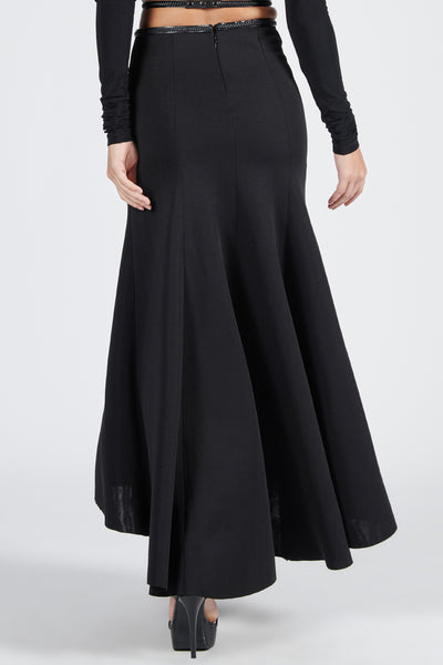 Shantanu & Nikhil Black Retro Drape Skirt indian designer wear online shopping melange singapore