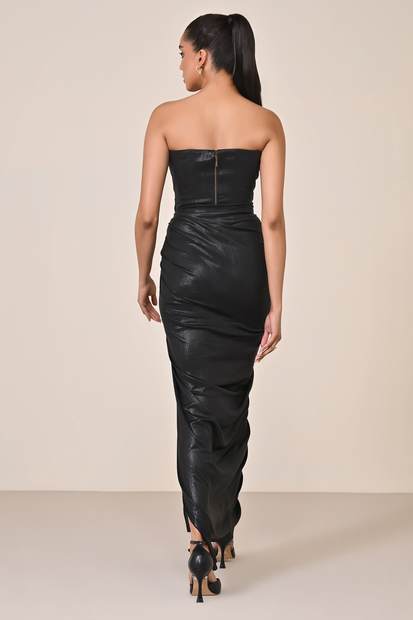 Black Velvet Corset Gown