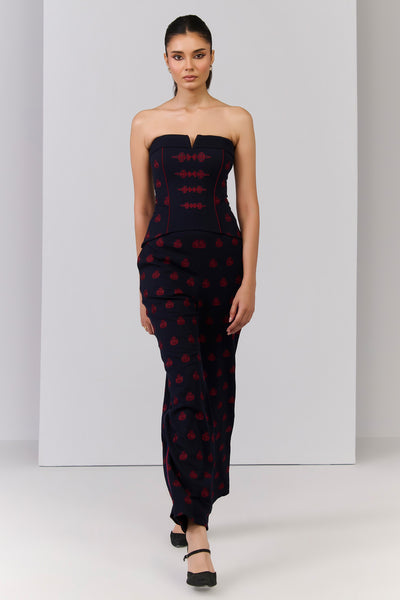 Shantanu & Nikhil Celtic Knot Detailed Corset indian designer wear online shopping melange singapore 