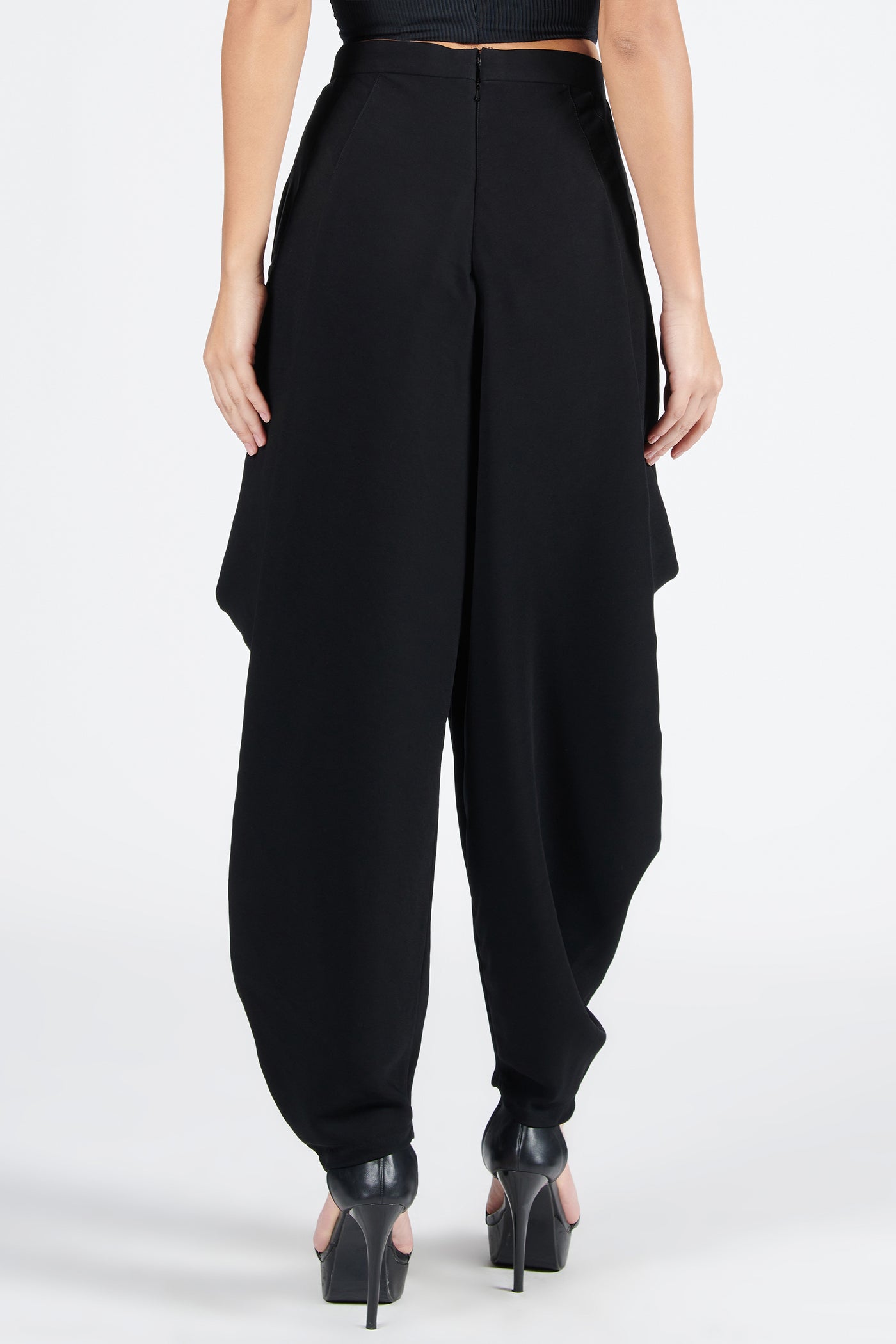 Shantanu & Nikhil Drape Cowl Pants indian designer wear online shopping melange singapore