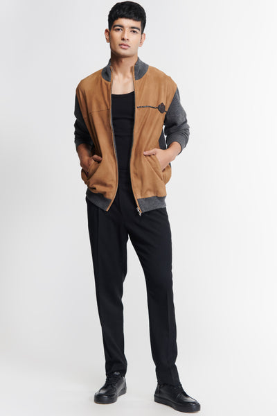 Shantanu & Nikhil Menswear Beige Cashmere Jumper indian designer wear online shopping melange singapore