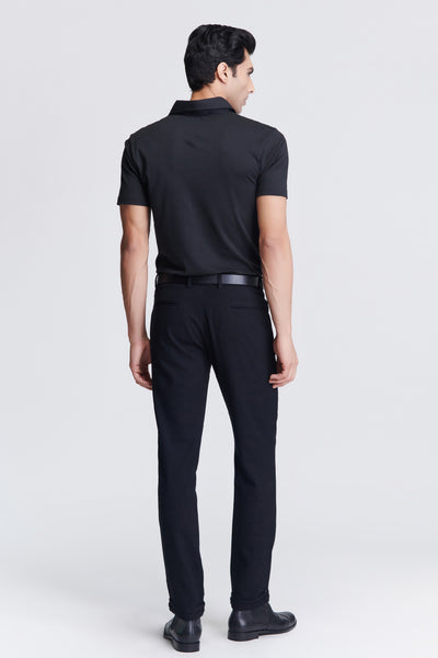 Shantanu & Nikhil Menswear Black Crested T-Shirt indian designer wear online shopping melange singapore