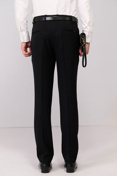 Shantanu & Nikhil Menswear Black Torusers With Signature Adamas indian designer wear online shopping melange singapore 