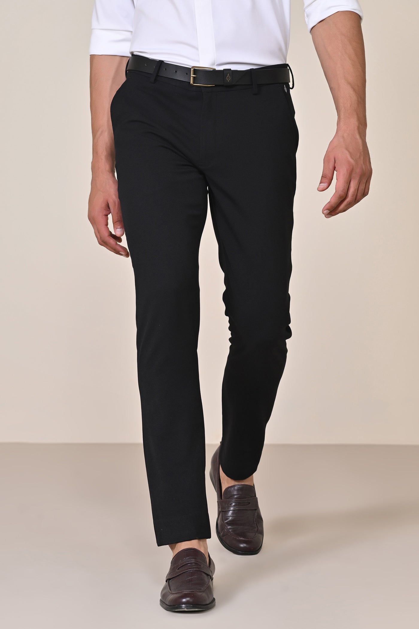 Shantanu & Nikhil Menswear Black Trousers with Tape Detailing indian designer wear online shopping melange singapore