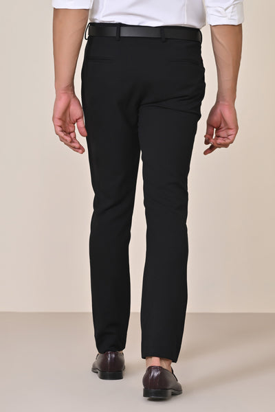 Shantanu & Nikhil Menswear Black Trousers with Tape Detailing indian designer wear online shopping melange singapore