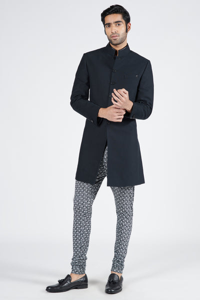 Shantanu & Nikhil Menswear Braid Printed Churidar indian designer wear online shopping melange singapore