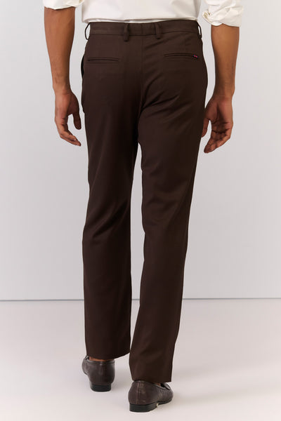 Shantanu & Nikhil Menswear Choco Trousers with S&N Tape Detailing indian designer wear online shopping melange singapore 