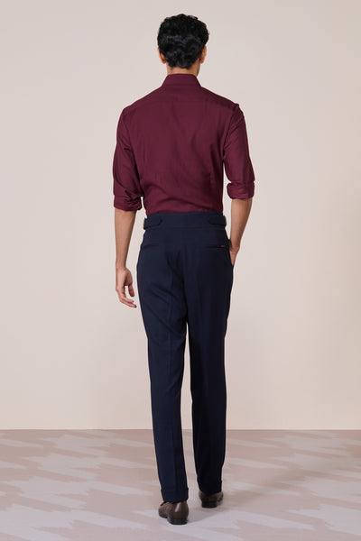 Shantanu & Nikhil Menswear Classic Cherry Shirt with Contrast Placket indian designer wear online shopping melange singapore