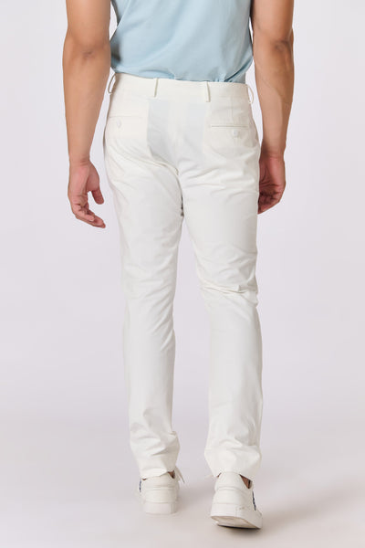 Shantanu & Nikhil Menswear Classic Off White Trouser With Tape Detailing indian designer wear online shopping melange singapore