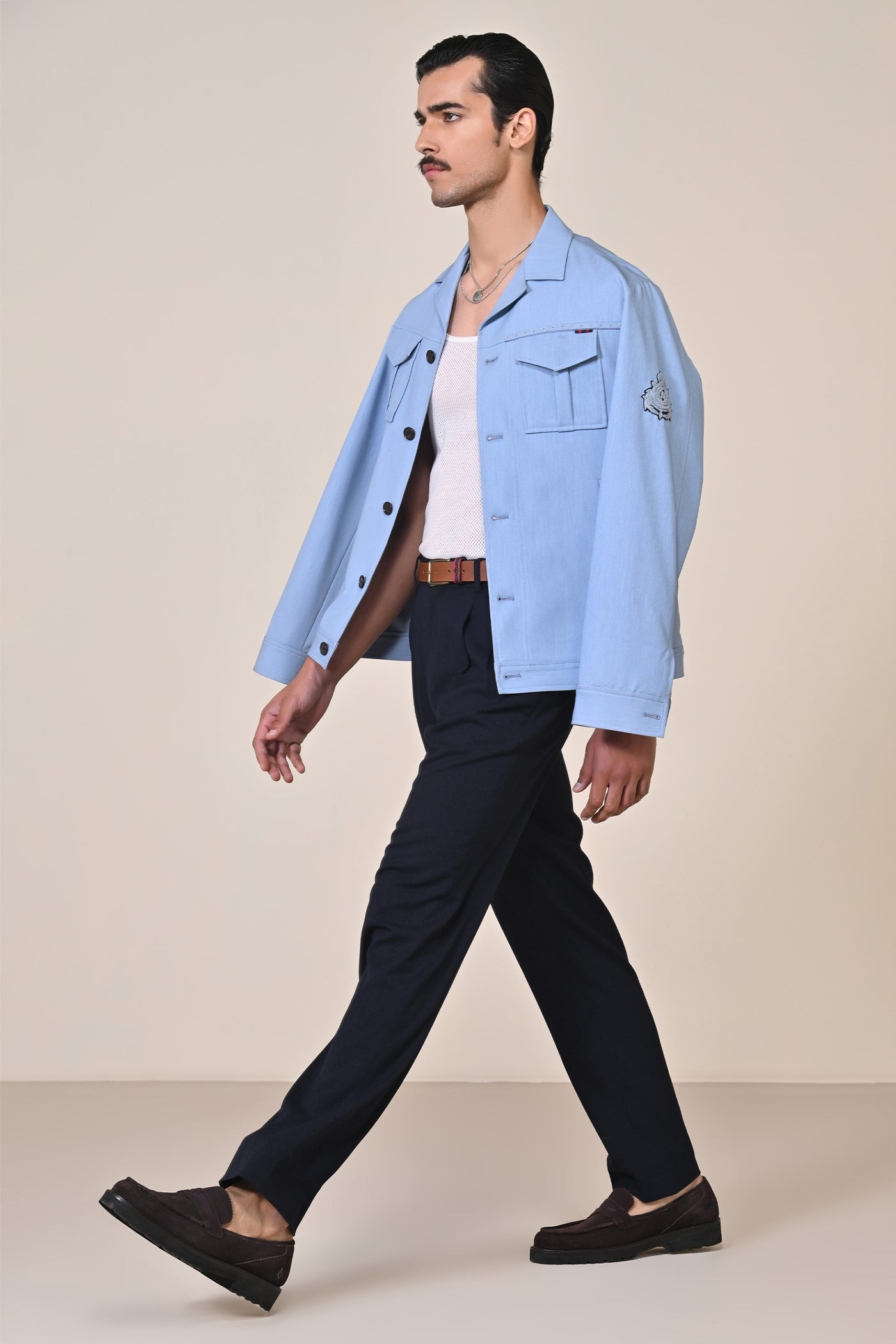 Shantanu & Nikhil Menswear Denim Layering indian designer wear online shopping melange singapore
