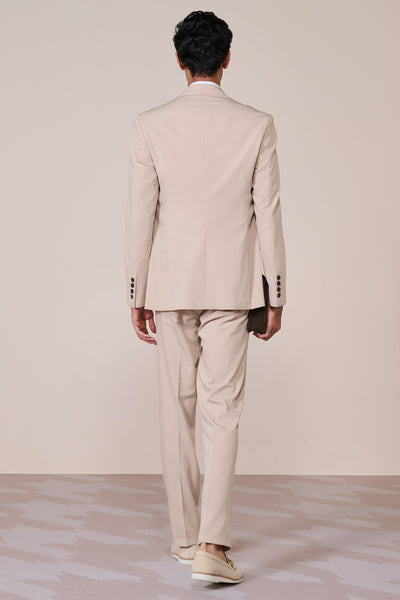 Shantanu & Nikhil Menswear Ecru Crested Jacket indian designer wear online shopping melange singapore