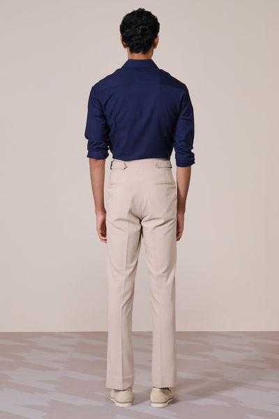 Shantanu & Nikhil Menswear Navy Eagle Embroidered Shirt indian designer wear online shopping melange singapore