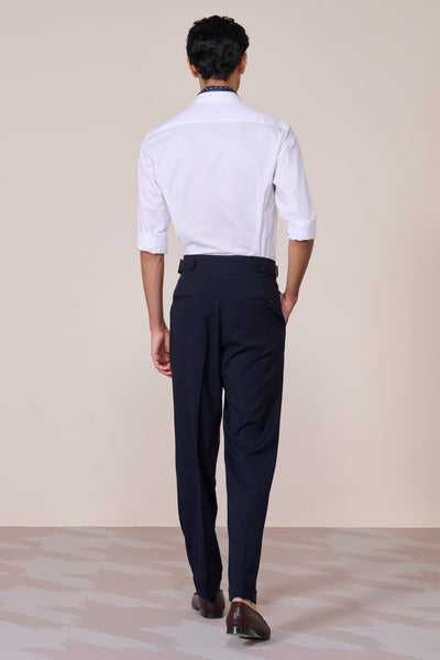 Shantanu & Nikhil Menswear Off White Eagle Crested Shirt indian designer wear online shopping melange singapore