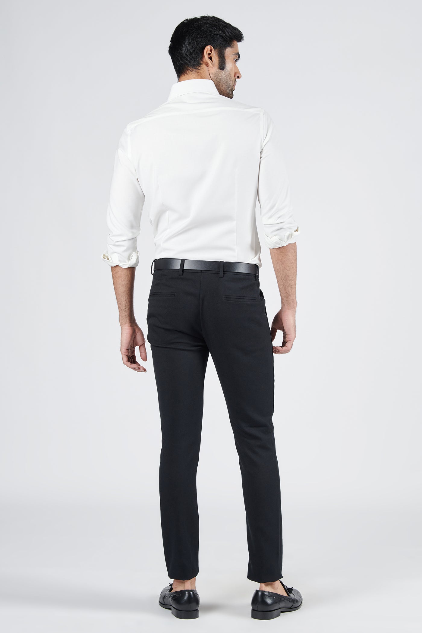 Shantanu & Nikhil Menswear Off White Shirt with Tucks Details indian designer wear online shopping melange singapore