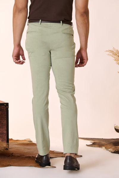 Shantanu & Nikhil Menswear Pistachio Straight Leg Trousers indian designer wear online shopping melange singapore