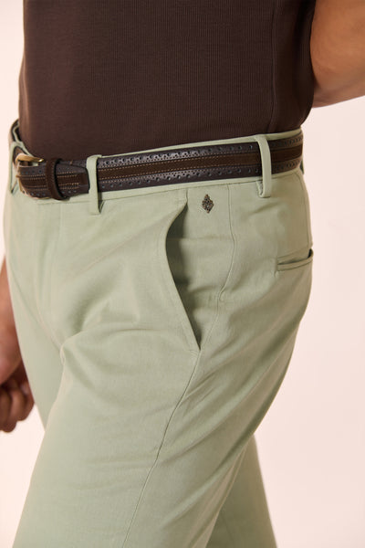 Shantanu & Nikhil Menswear Pistachio Straight Leg Trousers indian designer wear online shopping melange singapore
