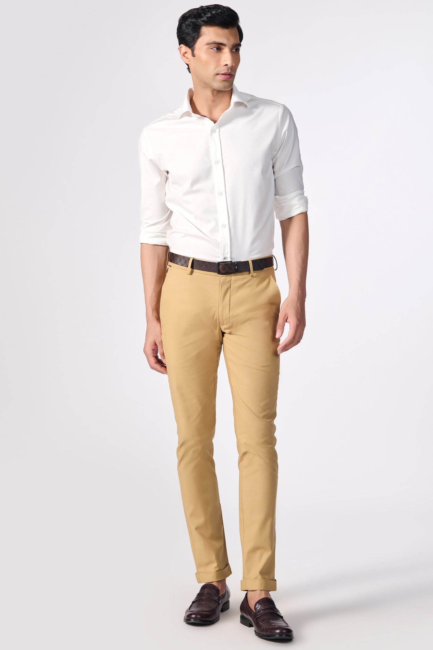 Shantanu & Nikhil Menswear SNCC Beige Trousers indian designer wear online shopping melange singapore