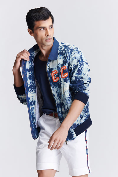 Shantanu & Nikhil Menswear SNCC Demin Varsity indian designer wear online shopping melange singapore