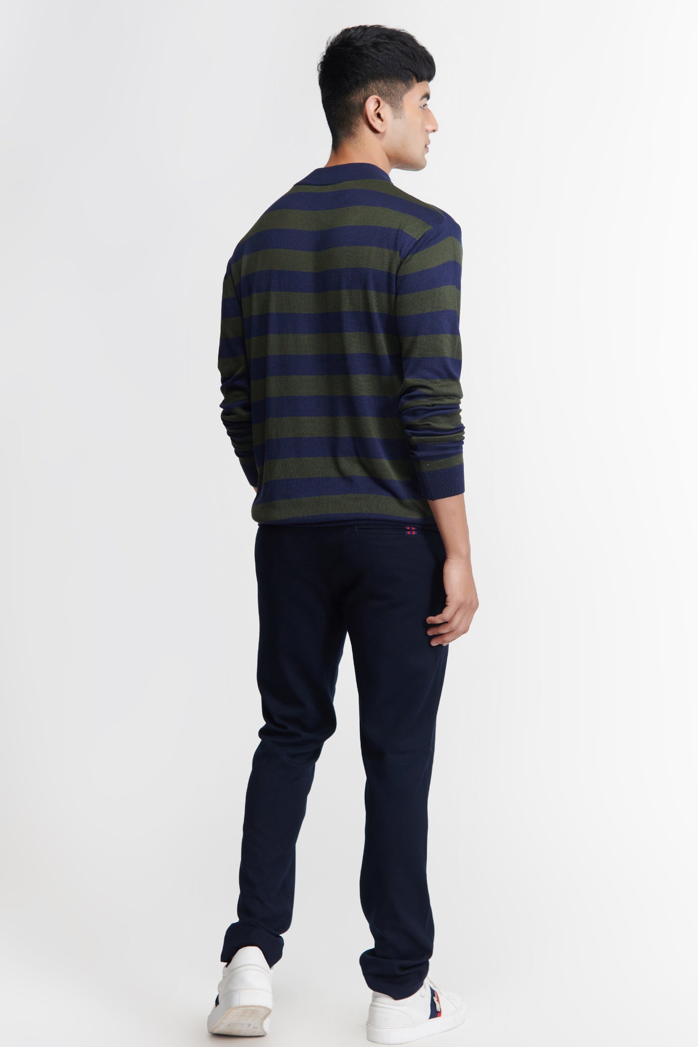 Shantanu & Nikhil Menswear SNCC Military Stripe Knit T-shirt indian designer wear online shopping melange singapore