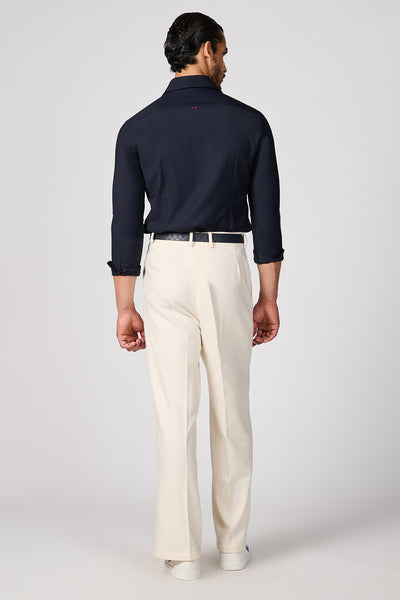 Shantanu & Nikhil Menswear SNCC Navy Batsman Logo Shirt indian designer wear online shopping melange singapore