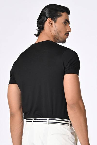 SNCC Navy Batsman Logo T-Shirt