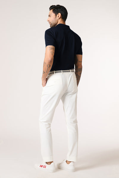 Shantanu & Nikhil Menswear SNCC Navy Supima Pique Knit Shirt indian designer wear online shopping melange singapore