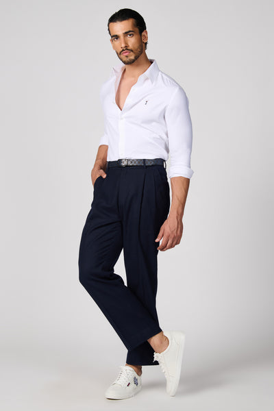 Shantanu & Nikhil Menswear SNCC Off White Batsman Logo Shirt indian designer wear online shopping melange singapore
