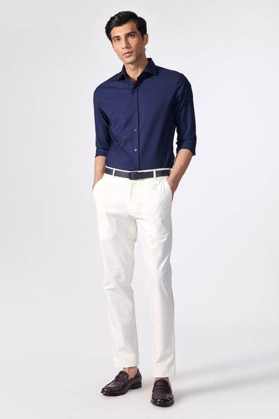 Shantanu & Nikhil Menswear SNCC Off White Knitted Trousers indian designer wear online shopping melange singapore