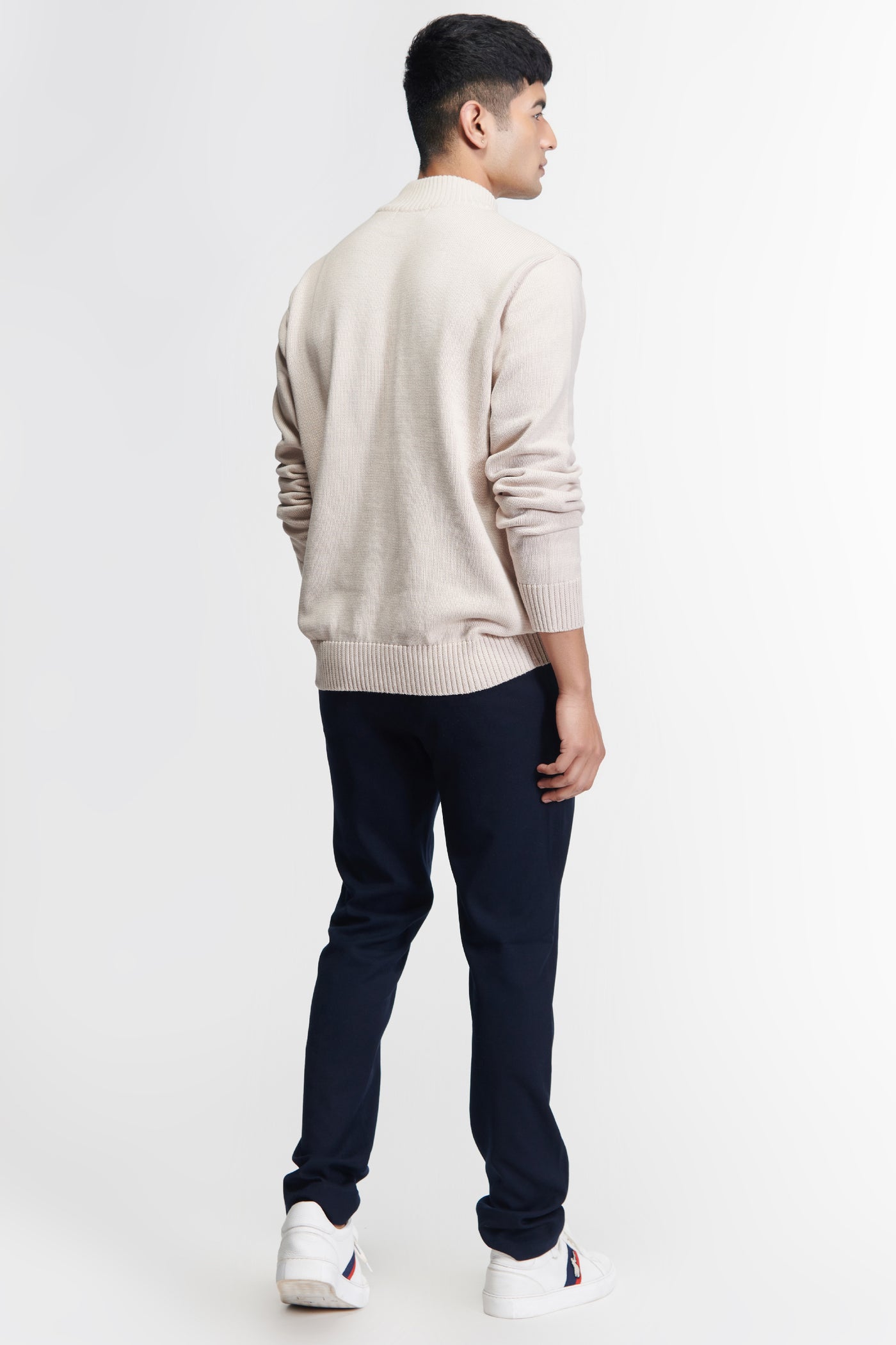 Shantanu & Nikhil Menswear SNCC Patch Logo Sweater indian designer wear online shopping melange singapore