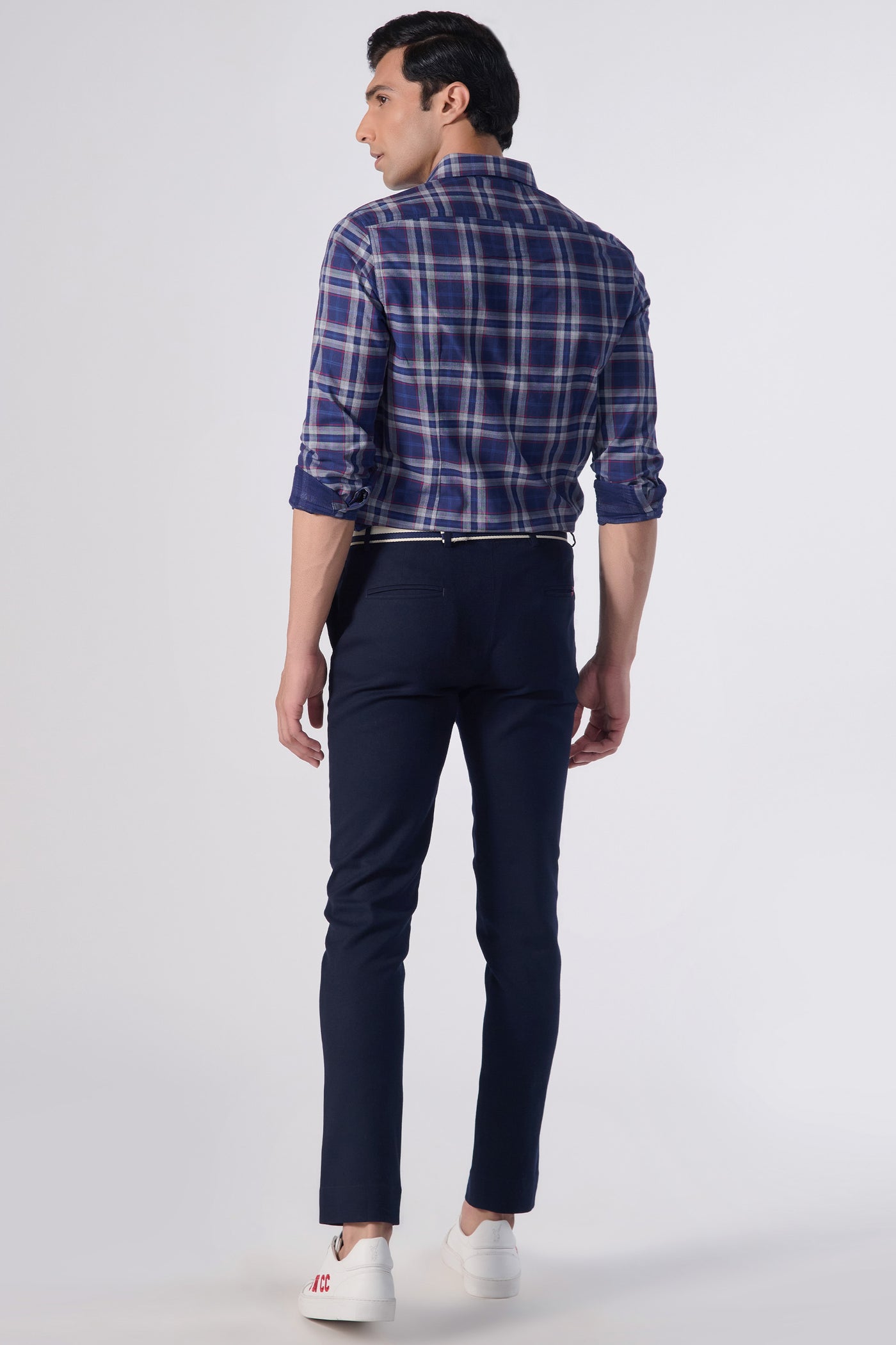 Shantanu & Nikhil Menswear SNCC Plaid Shirt indian designer wear online shopping melange singapore