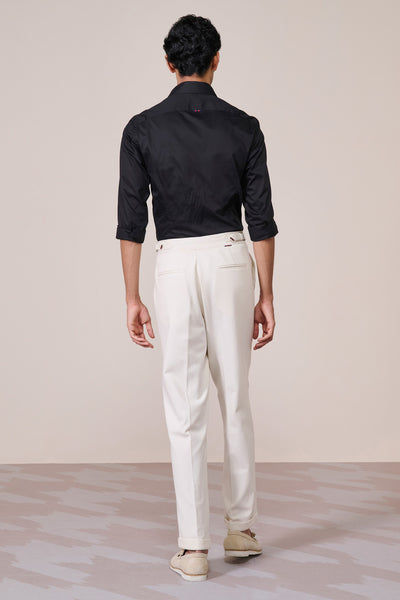 Shantanu & Nikhil Menswear Signature Adamas Black Shirt indian designer wear online shopping melange singapore