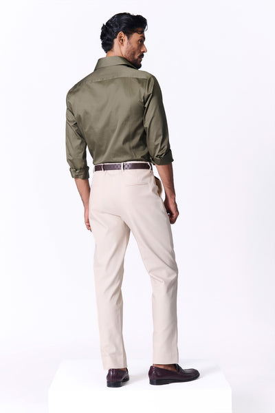 Shantanu & Nikhil Menswear Signature Adamas Olive Shirt indian designer wear online shopping melange singapore