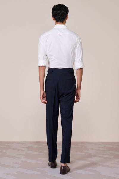 Shantanu & Nikhil Menswear Signature Off White Shirt with Embroidered Crest indian designer wear online shopping melange singapore
