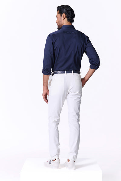 Shantanu & Nikhil Menswear  SNCC Navy Shirt with Contrasting Trim indian designer wear online shopping melange singapore