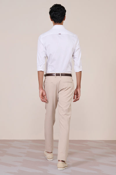 Shantanu & Nikhil Menswear White Giza Cotton Shirt indian designer wear online shopping melange singapore