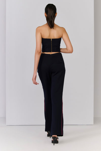Shantanu & Nikhil Navy Celtic Knot Corset indian designer wear online shopping melange singapore 