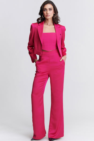 Shantanu & Nikhil Pink Crop Jacket indian designer wear online shopping melange singapore