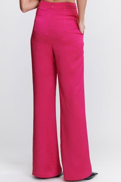 Shantanu & Nikhil Pink Flared Trousers indian designer wear online shopping melange singapore