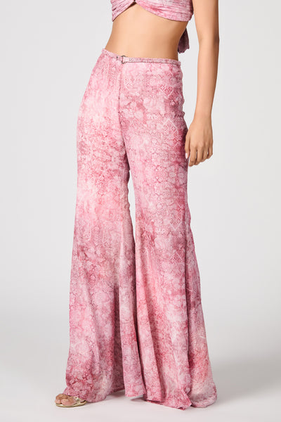 Shantanu & Nikhil Printed Retro Flared Trousers indian designer wear online shopping melange singapore
