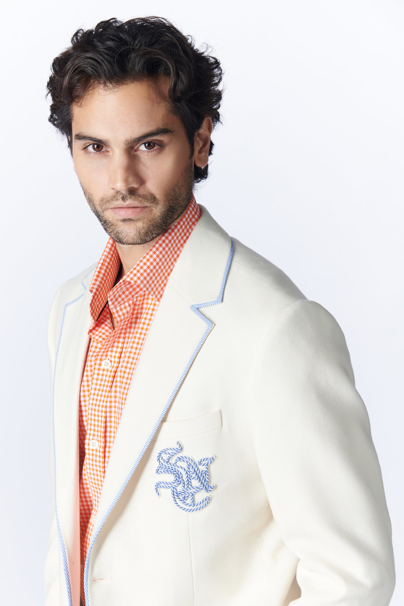 Shantanu & Nikhil Sncc Gentlemen's Off White Jacket indian designer wear online shopping melange singapore