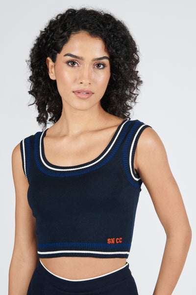 Shantanu & Nikhil Sncc Off White Vest Top indian designer wear online shopping melange singapore