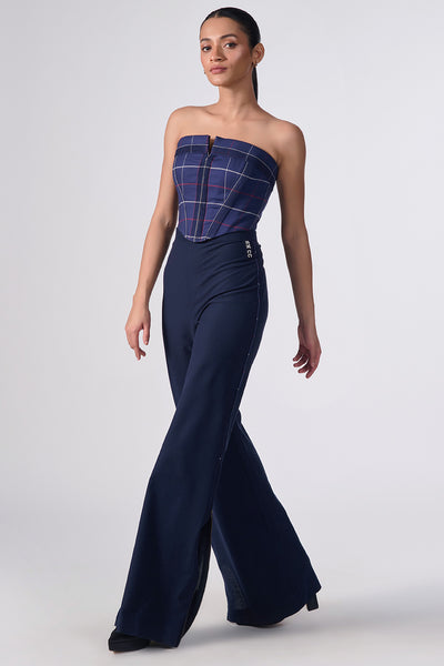 Shantanu & Nikhil SNCC Plaid Corset indian designer wear online shopping melange singapore