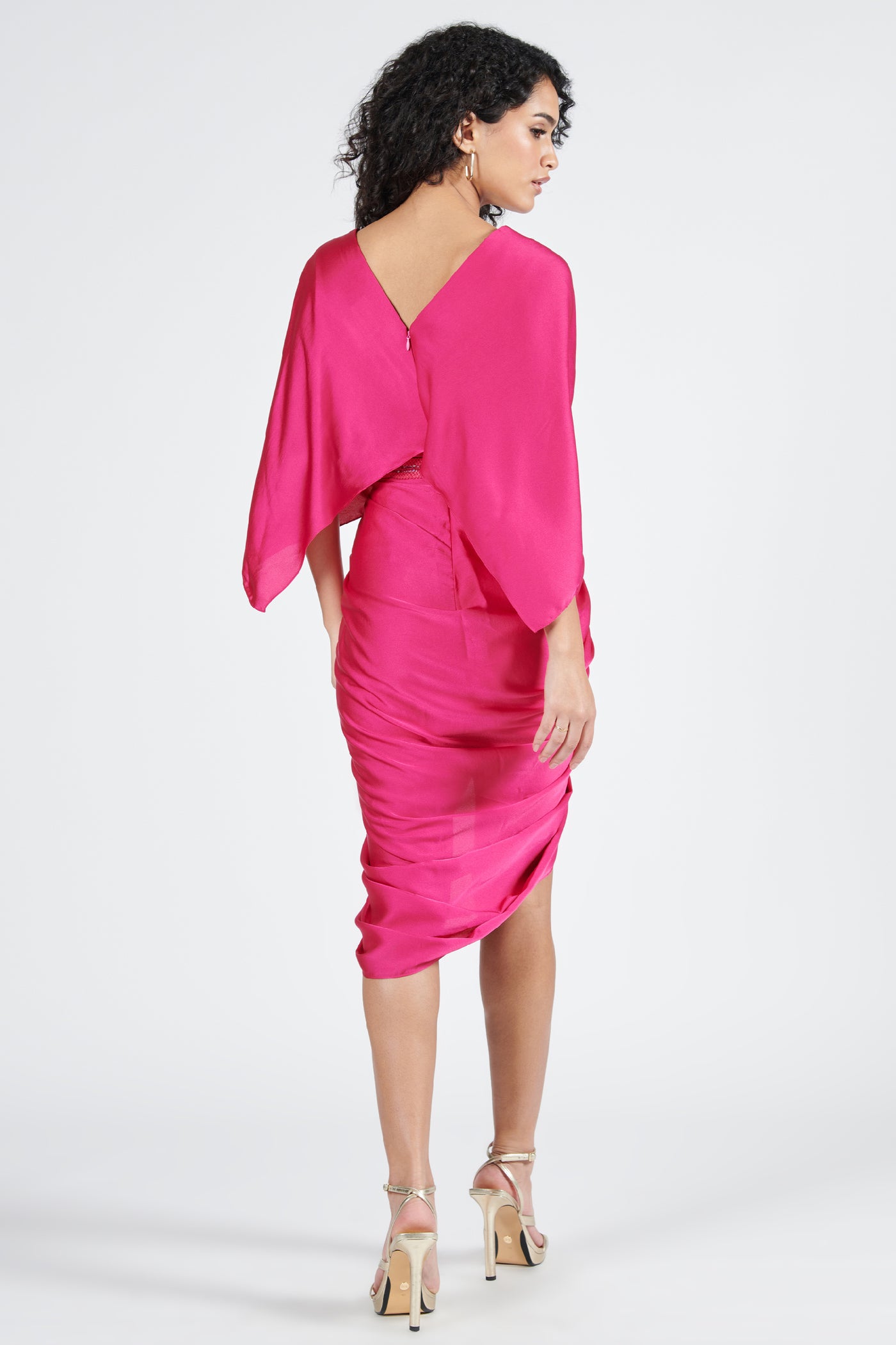 Shantanu & Nikhil Twisted Pink Dress indian designer wear online shopping melange singapore