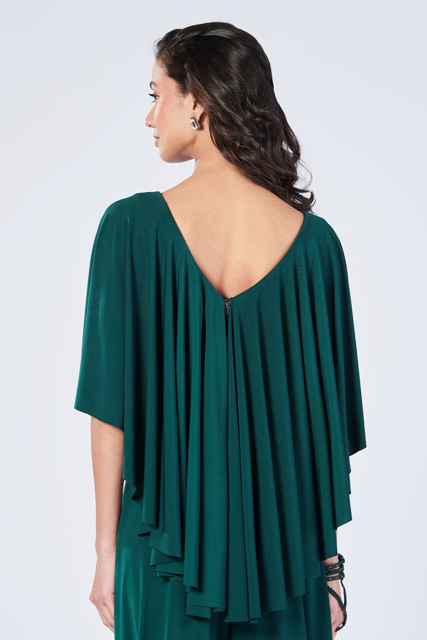 Shantanu & Nikhil Draped Sleeve Top indian designer wear online shopping melange singapore