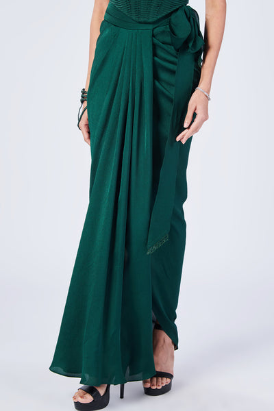 Shantanu & Nikhil Emerald Wrap-Around Skirt indian designer wear online shopping melange singapore