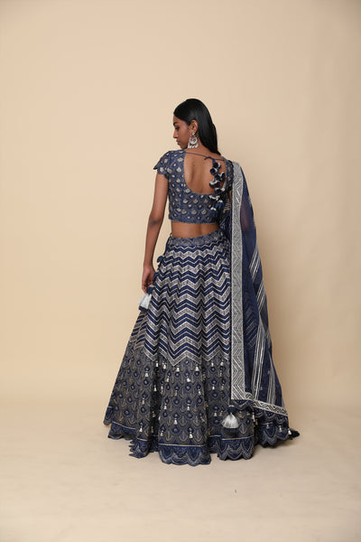 Simar Dugal Ek Taar Lehenga indian designer wear online shopping melange singapore